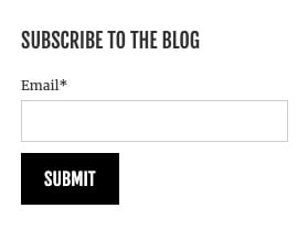 blog subscription form