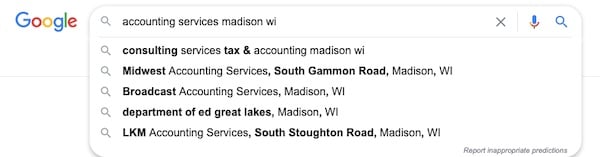 accounting services madison wi google search